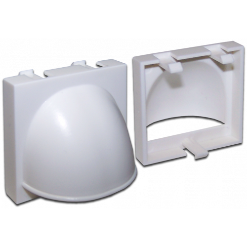 Кабельный ввод открытый, 45х45, белый